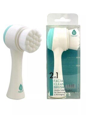2/$16 💥🆕♻ PURSONIC Dual Sided Facial Cleansing Brush | Color Blue Teal | 6427